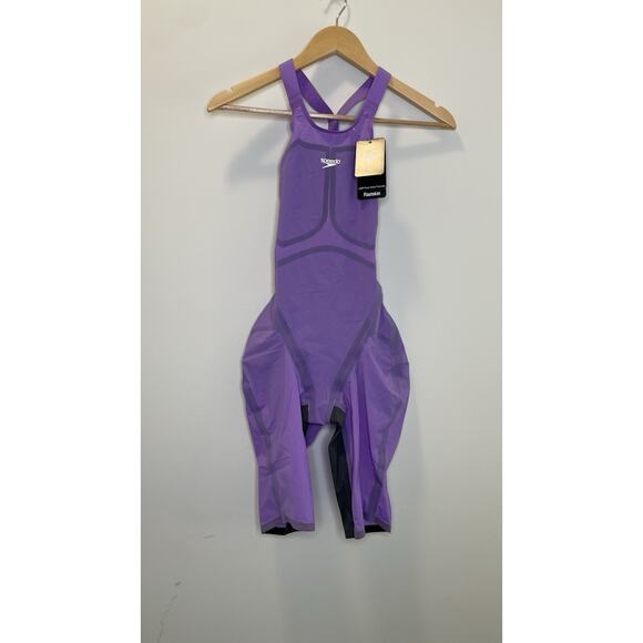 Speedo Fastskin LZR Pure Valor 2.0 OpenBack Kneeskin Swimsuit Womens Size 28 - Picture 2 of 9